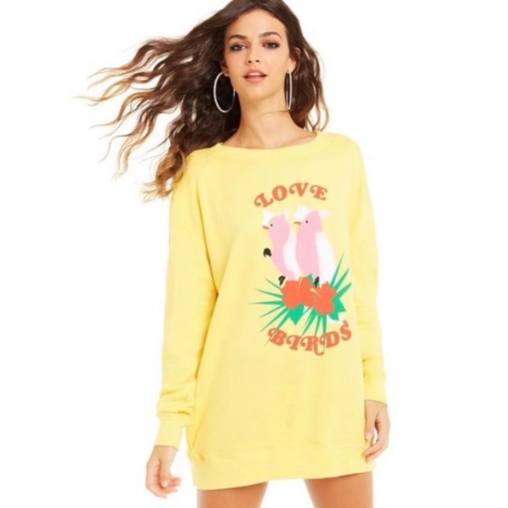 Wild fox LA love birds sweater